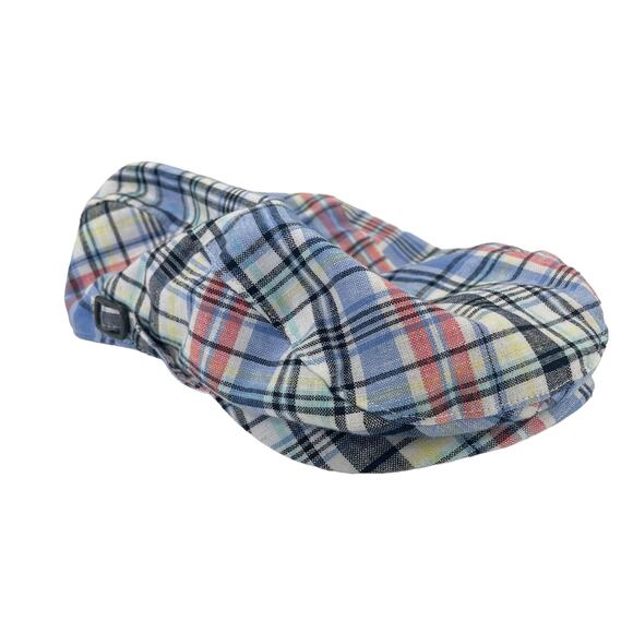Janie and Jack Multicolor Plaid Newsboy Cap Boy's 6-8 - Picture 2 of 8